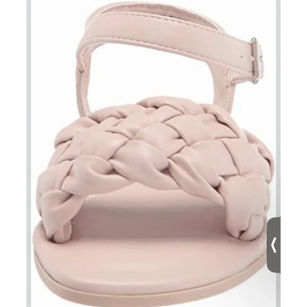 Steve Madden Big Girls Karina Ankle Strap Sandals Size 3 Blush Pink - New